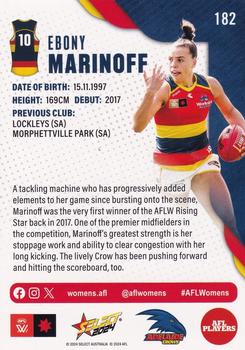 2024 Select AFL Footy Stars #182 Ebony Marinoff Back
